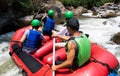 Rafting Chiangm Rafting extreme  fun. Royalty Free Stock Photo